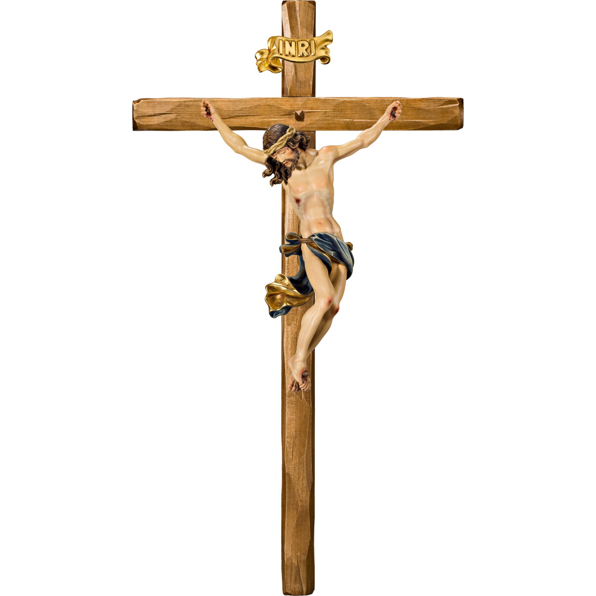 Cristo Barroco en cruz recta